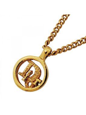 Dior Necklace Logo Round